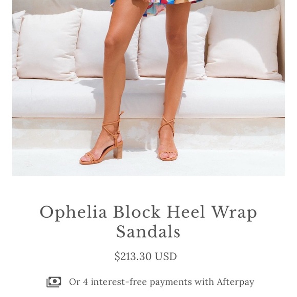 Elf Ophelia Block Heel Wrap Sandals Size 9 - Picture 2 of 12